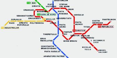 Tranbia mapa bukarest