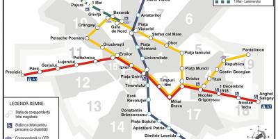 Metro mapa bucuresti in