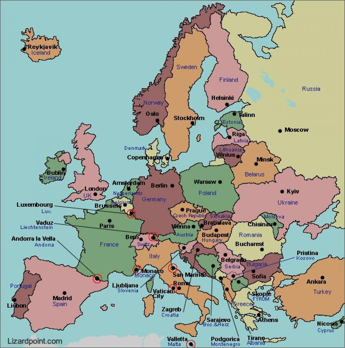 Mapa bukarest europan