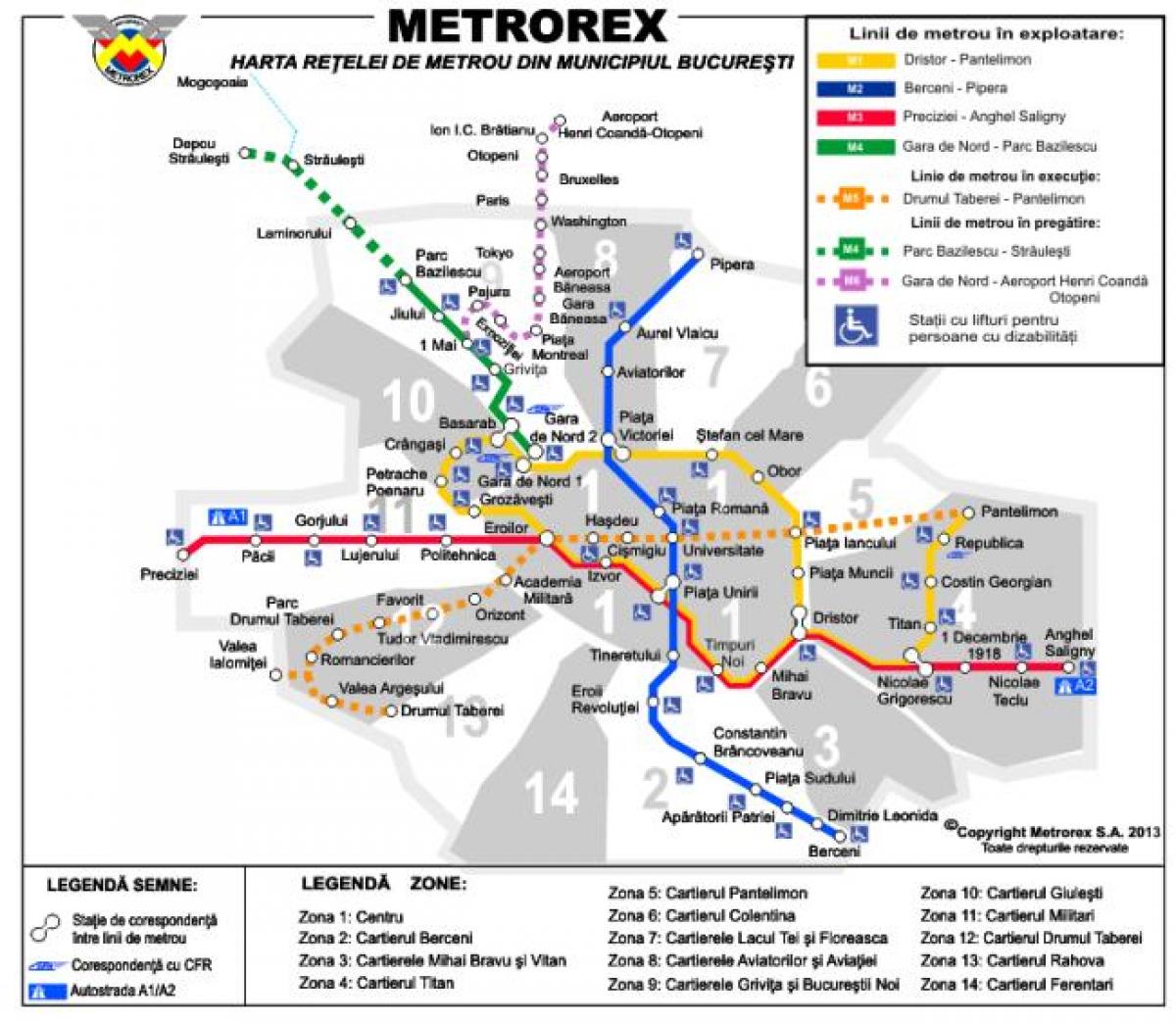 bukarest metroa mapa