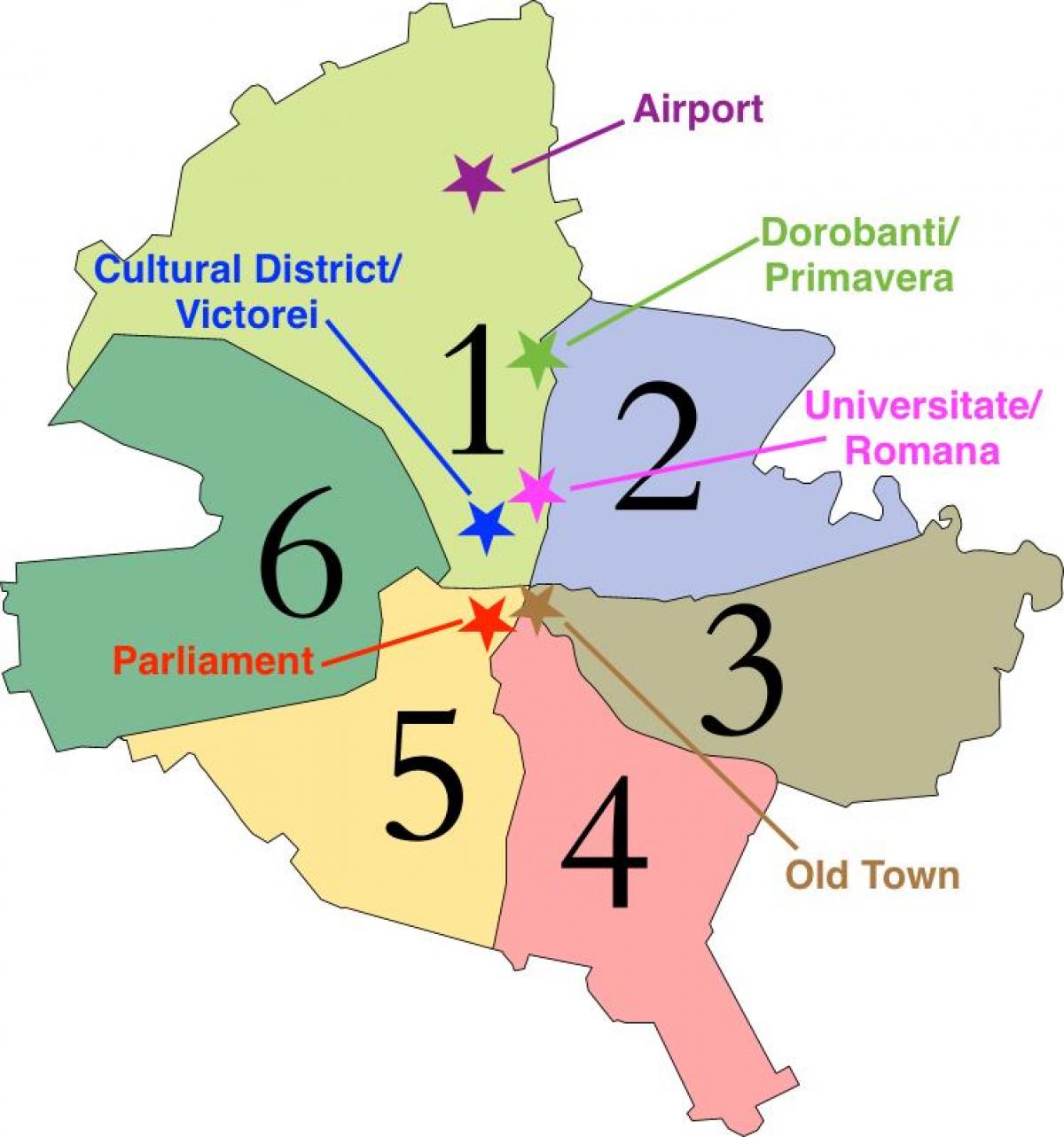Mapa bukarest sektore 