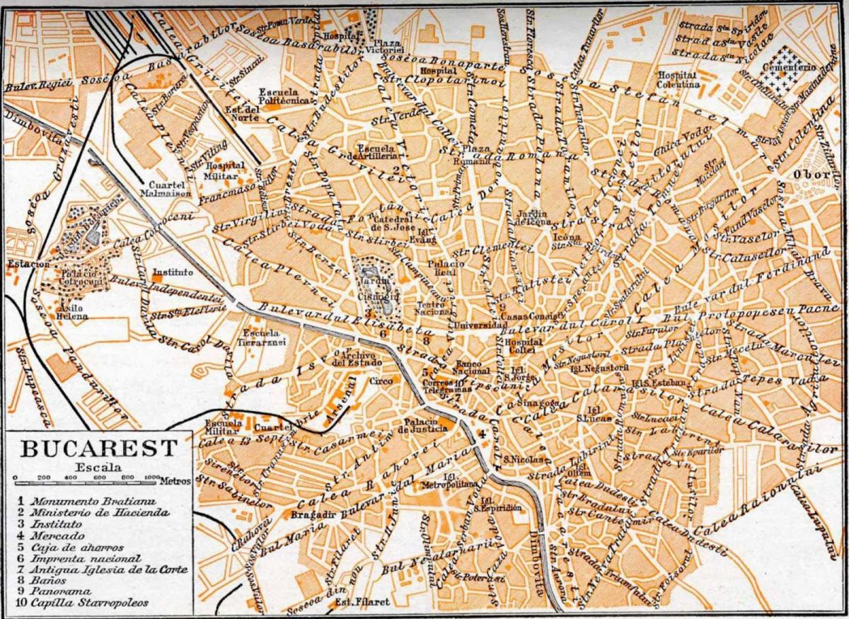 alde zaharra bukarest mapa